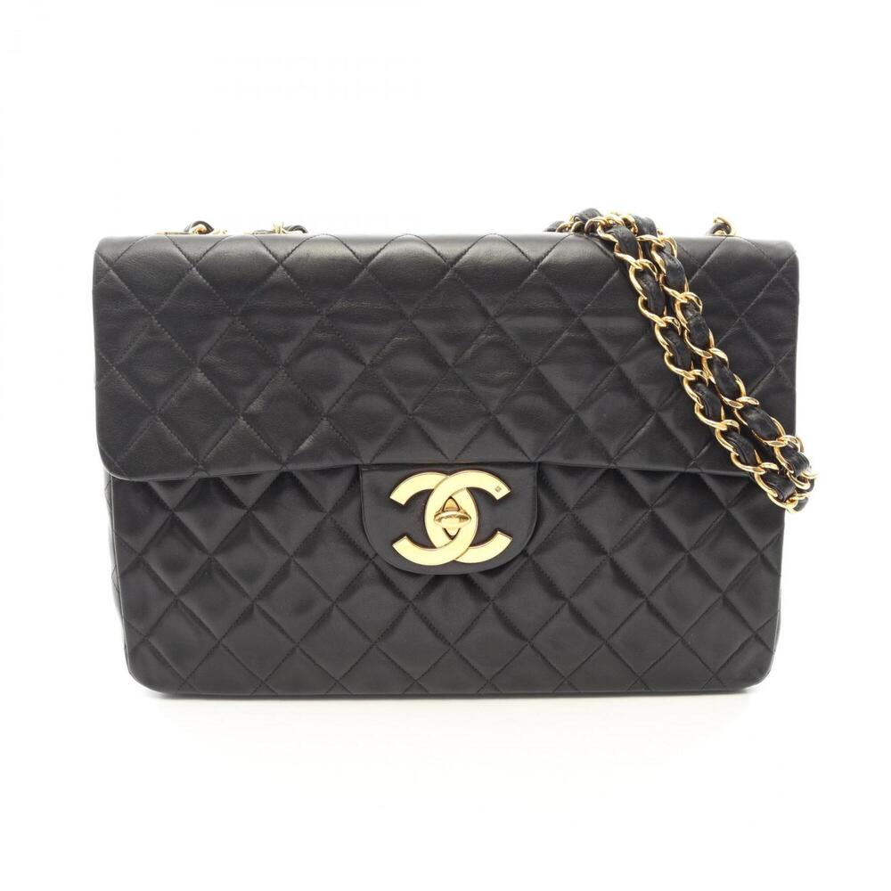 Chanel CHANEL Large Matelassé 34 Shoulder Bag Handbag Lambskin (Sheepskin Lea...